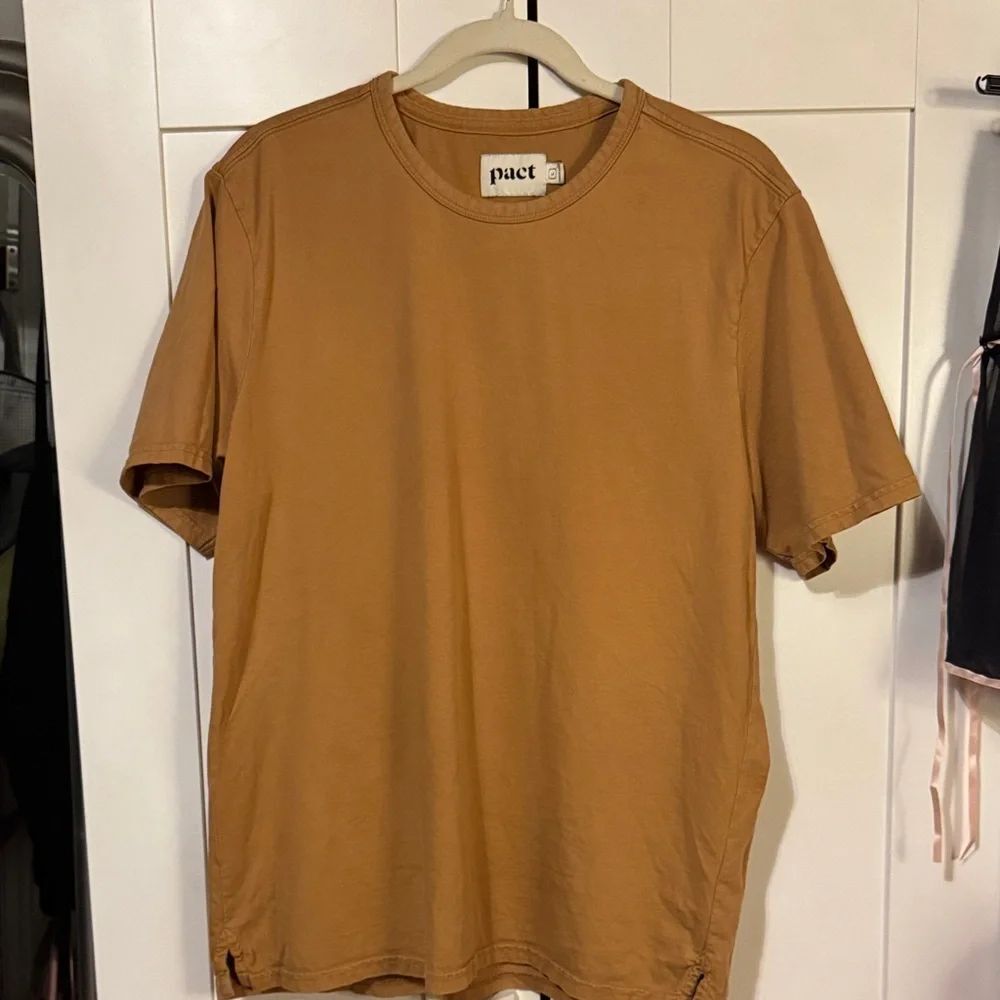Pact Golden Tan Short Sleeve Organic Cotton Tee